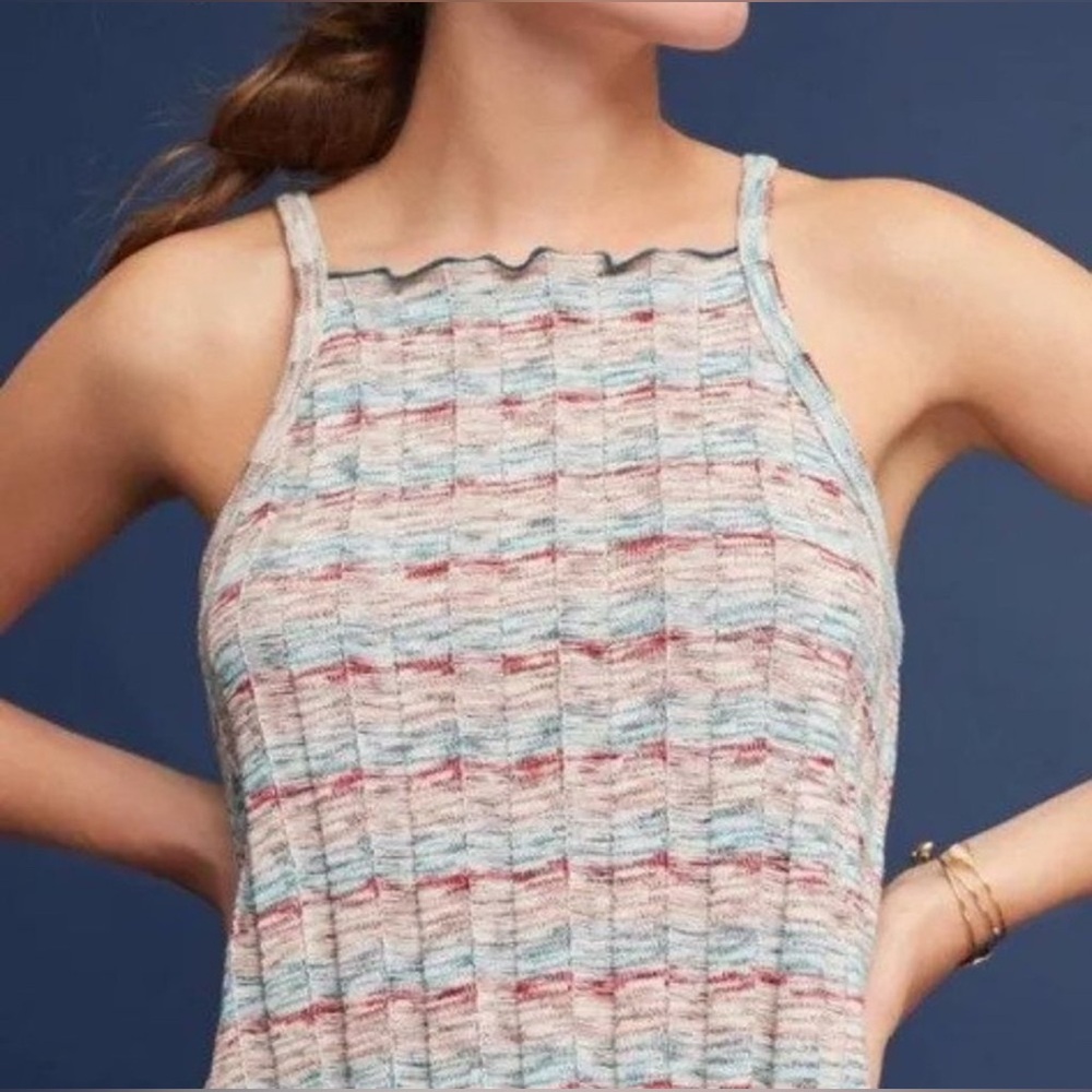 🤎 Anthropologie Akemi + Kin Kaden
Rainbow Ribbed Halter Top 🤎